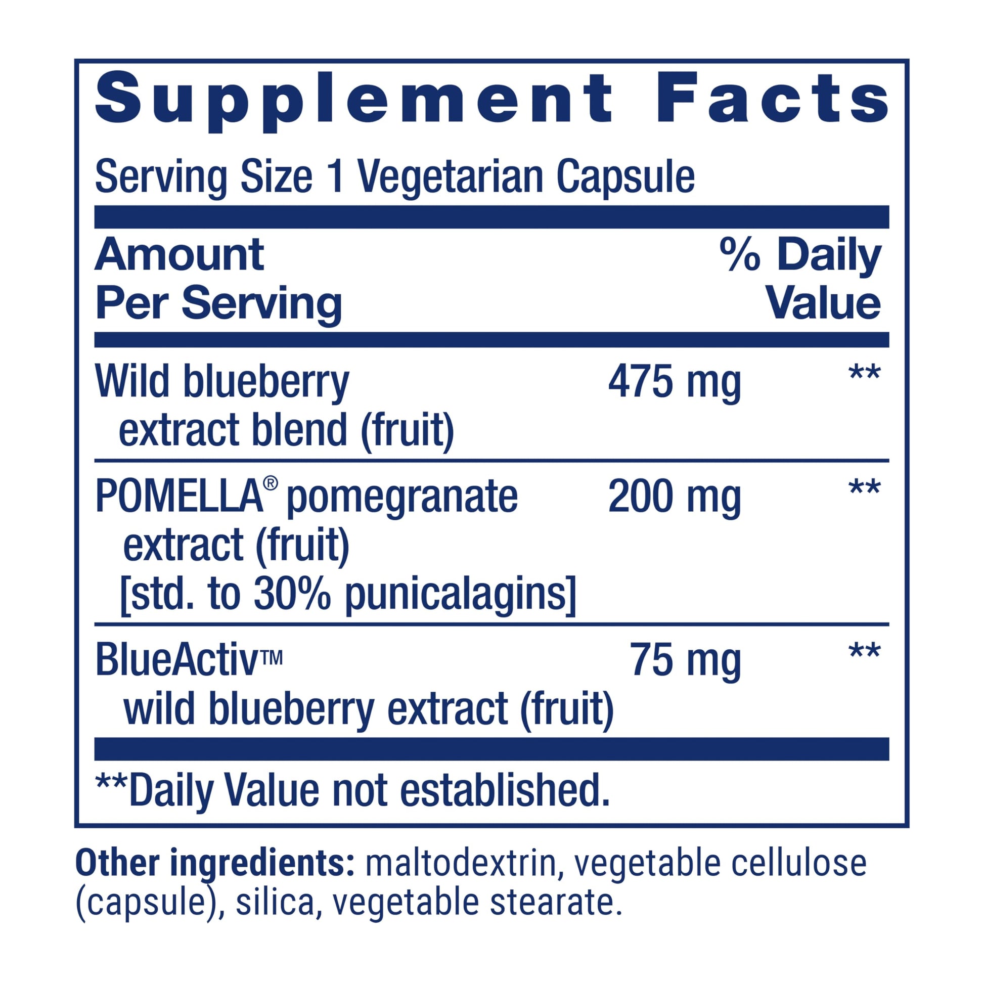 Life Extension Blueberry Extract with Pomegranate, 60 vcaps- image 8