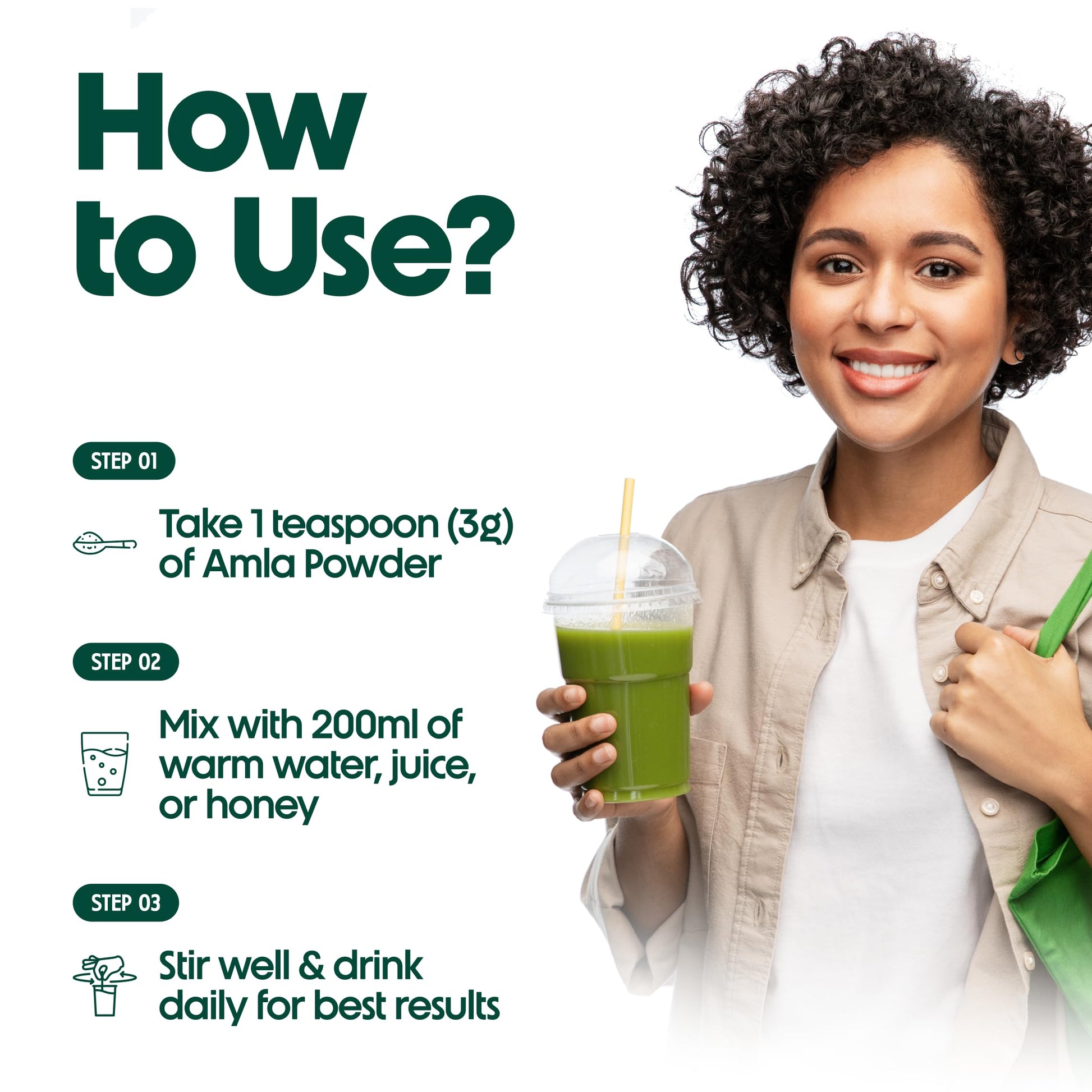 MYHERB 100% Natural Organic Amla Indian Gooseberry Powder (Dry), For Sk- image 6