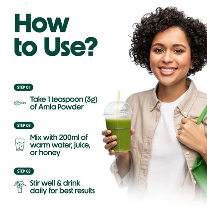 MYHERB 100% Natural Organic Amla Indian Gooseberry Powder (Dry), For Sk- image 6