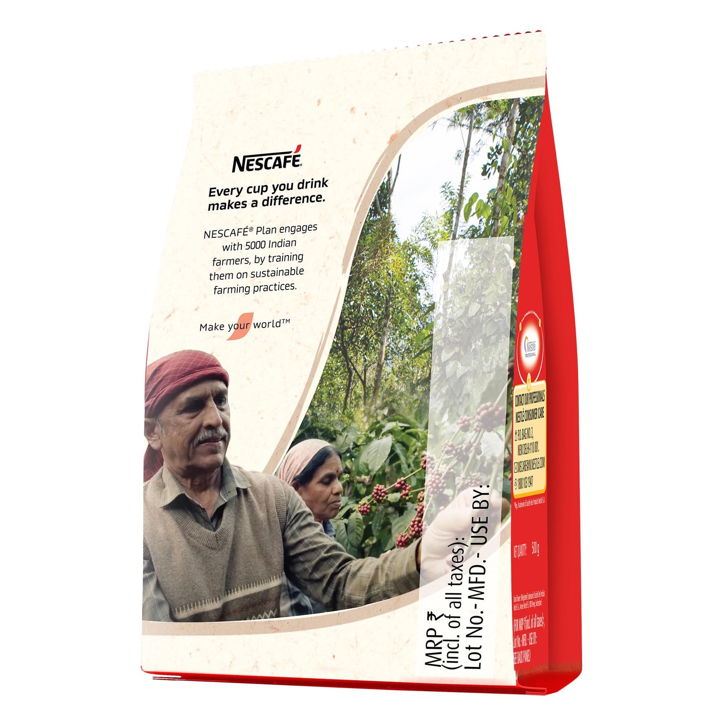 Nescafe Classic Instant Coffee Powder | Great Start To Your Morning | 100% Pure Coffee | 500g Stabilo, Bag