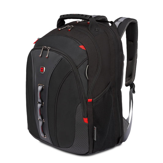 WENGER, Legacy 16 Inch Laptop Backpack,21 Liters Black/Grey, Swiss Designed-Blend of Style and Function, 600631