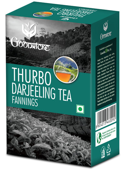 GOODRICKE Thurbo Fanning Darjeeling Tea - 250 gm (Pack of 1) |Fanning | Premium Black Tea with Long Lasting Taste and Aroma