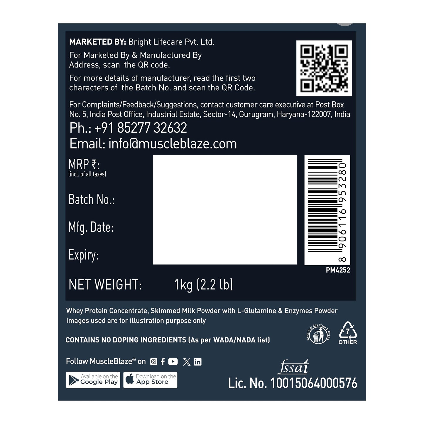 MuscleBlaze Super Gainer Xxl Powder (Chocolate Bliss,1 Kg / 2.2Lbs,10 S- image 4