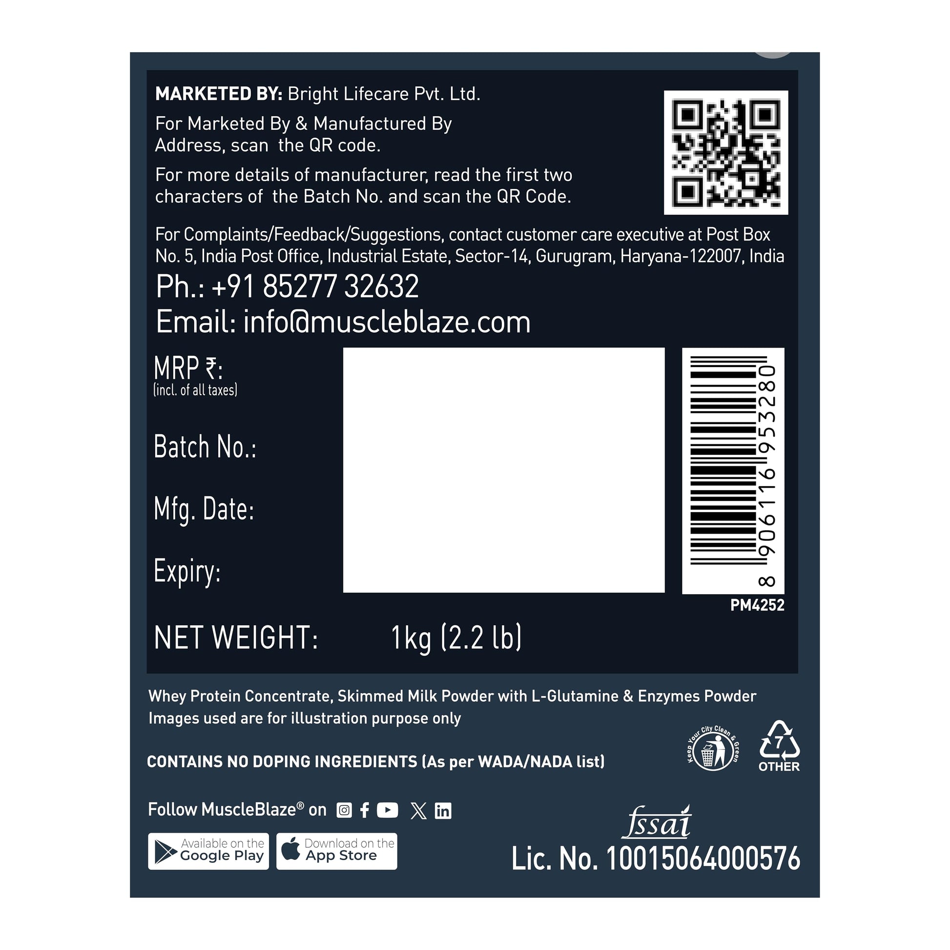 MuscleBlaze Super Gainer Xxl Powder (Chocolate Bliss,1 Kg / 2.2Lbs,10 S- image 4