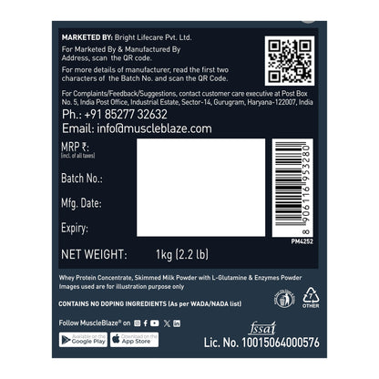 MuscleBlaze Super Gainer Xxl Powder (Chocolate Bliss,1 Kg / 2.2Lbs,10 S- image 4