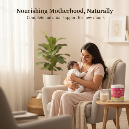 Nu-Gal Lactation Powder 200g | Postnatal Nutrition Drink for New Mothers | Blend of Shatavari, Fenugreek, Moringa, Fennel, DHA, Fiber, Vitamins & Minerals | No Added Sugar
