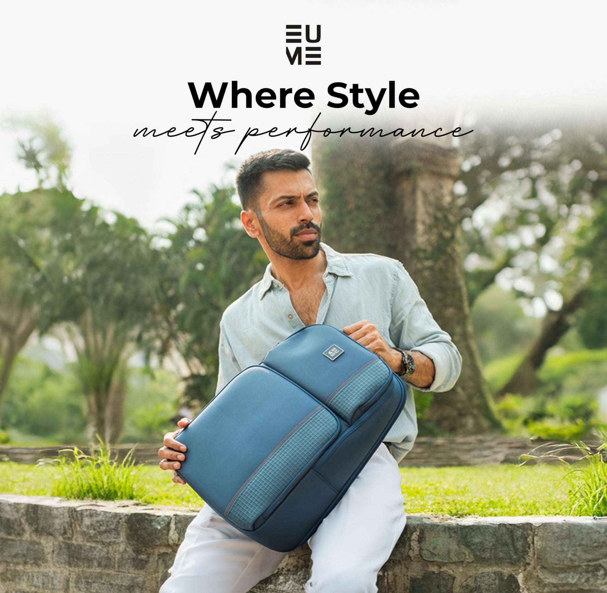 EUME Zenith 24L Backpack Bag For Man, Midnight Blue| 2 Large Compartmen- image 6