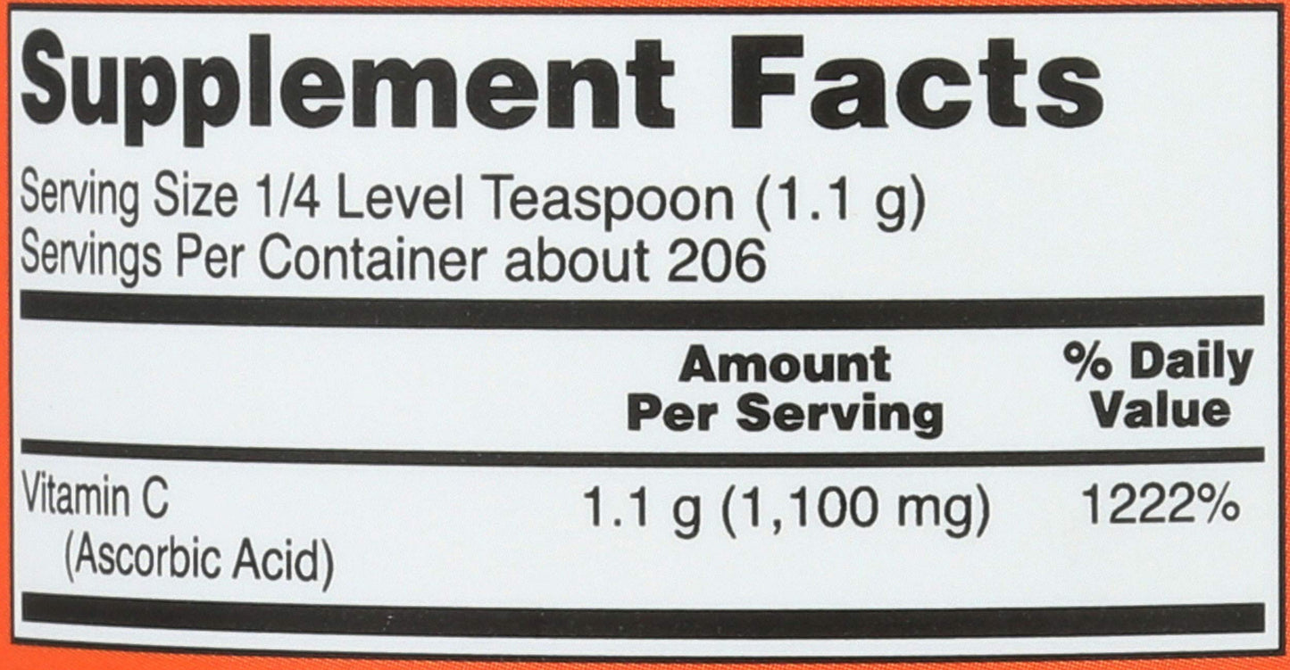 Now Foods, Ascorbic Acid Fine, 8 Ounce- image 7
