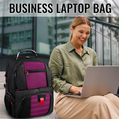 College Backpack, Extra Large Backpacks with USB Charging Port and Lugg- image 6