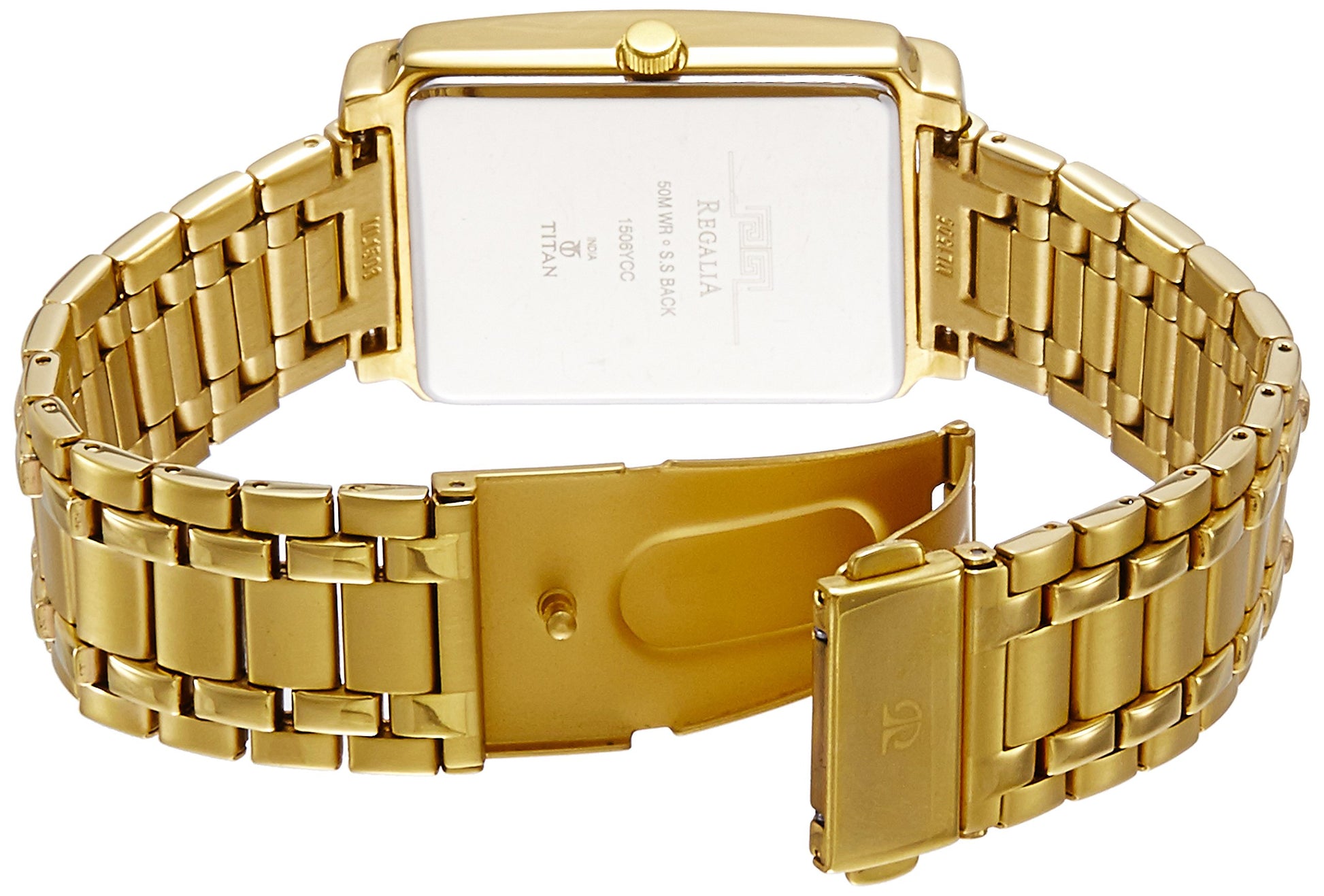 Titan Regalia Analog Beige Dial Men's Watch-NL1506YM02/NP1506YM02- image 5