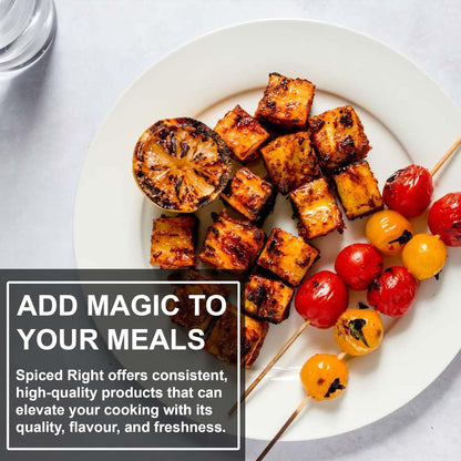 Spiced Right Tandoori Masala: 200g of Rich, Smoky Powder Masala with Garlic for Tikka, Tandoori Chicken & Paneer – Vibrant Red, Perfect for Marinating.