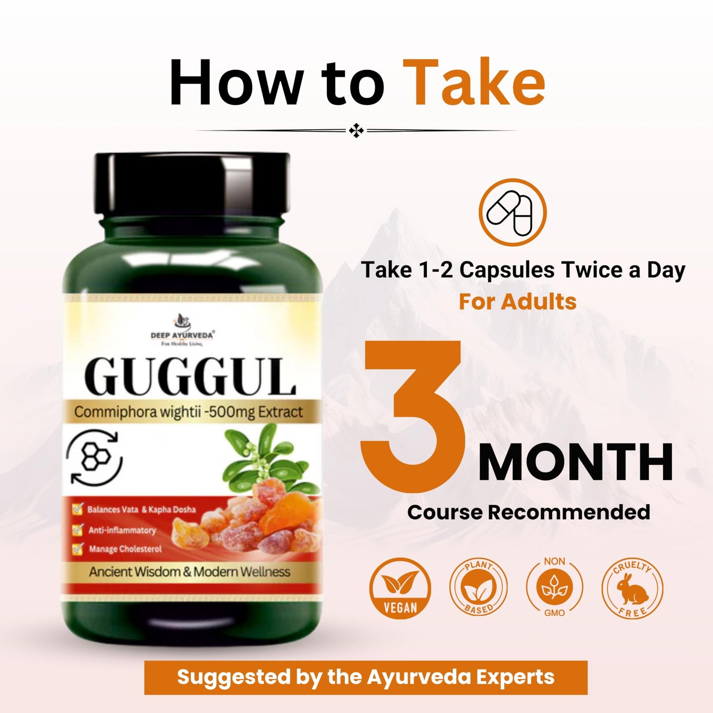 Deep Ayurveda Guggal Vegan Capsules