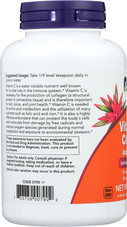 Now Foods, Ascorbic Acid Fine, 8 Ounce- image 5