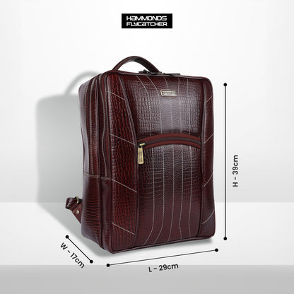 HAMMONDS FLYCATCHER Genuine Leather Laptop Backpack for Unisex - Stylis- image 6