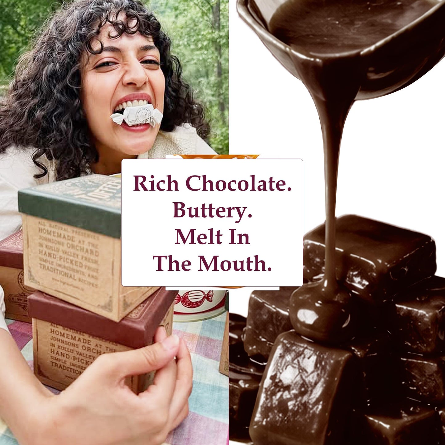 Big Bear Farms Handmade Chocolate Caramel Toffee 300g - Pack Of 1