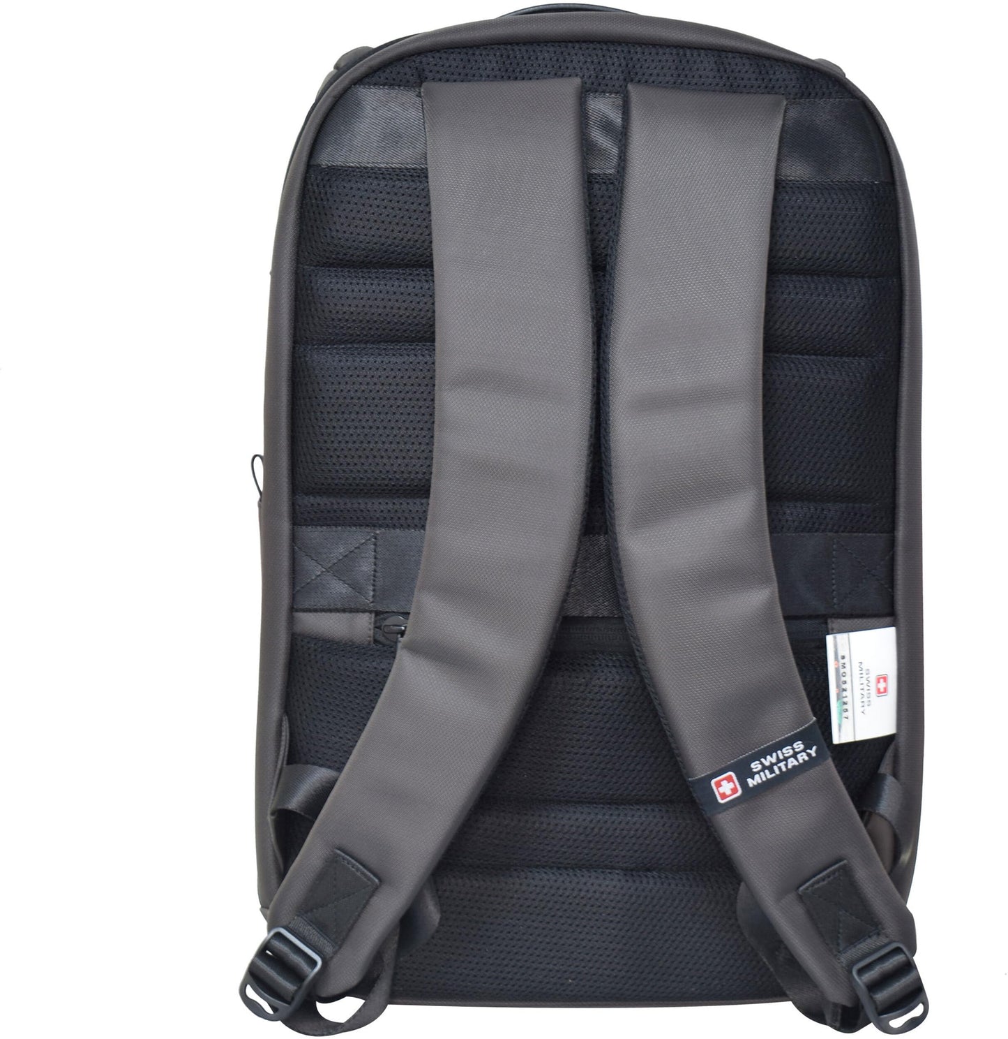 SWISS MILITARY Helium 21L Laptop Backpack Fits 15.6" Laptop USB Charging Port, Trolley Strap, Anti-Theft Pocket, Spacious Compartments, Water-Resistant for Travel, Work & College (Brown)