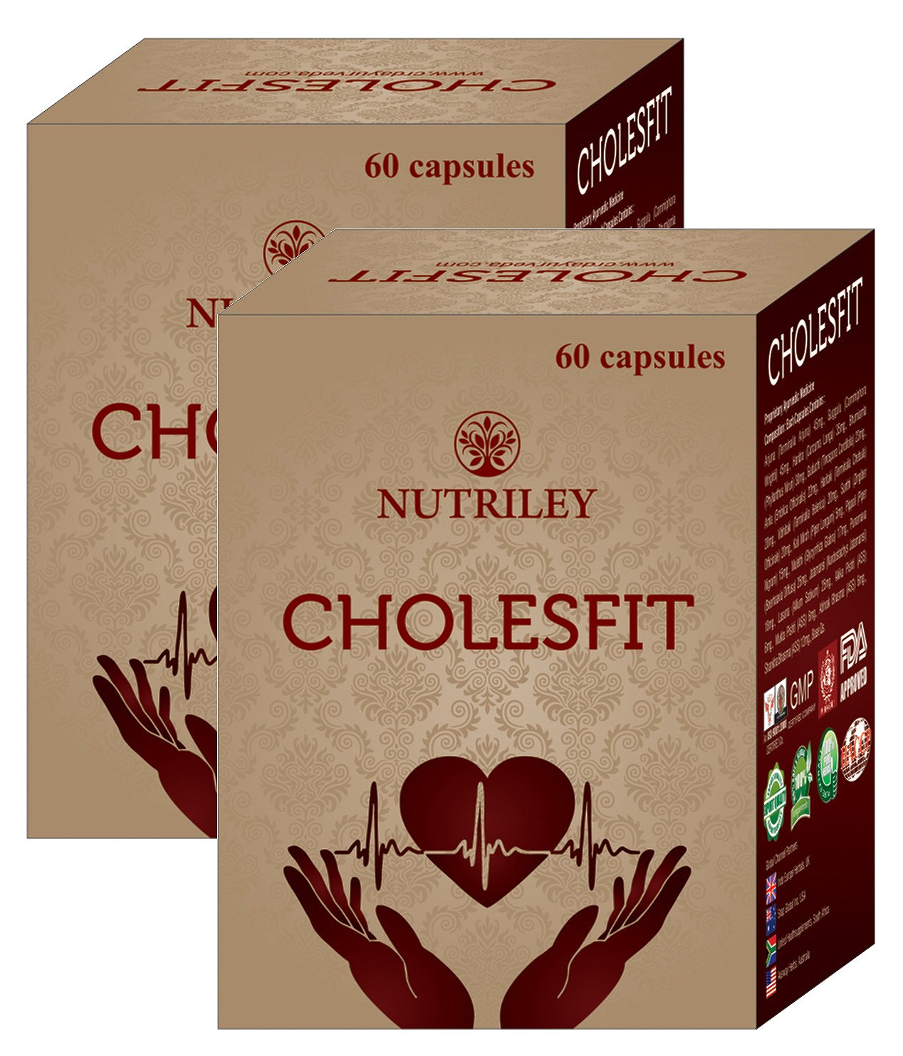 CRD Ayurveda Cholesfit Cholestrol Capsules (60 Capsules, Pack of 2)