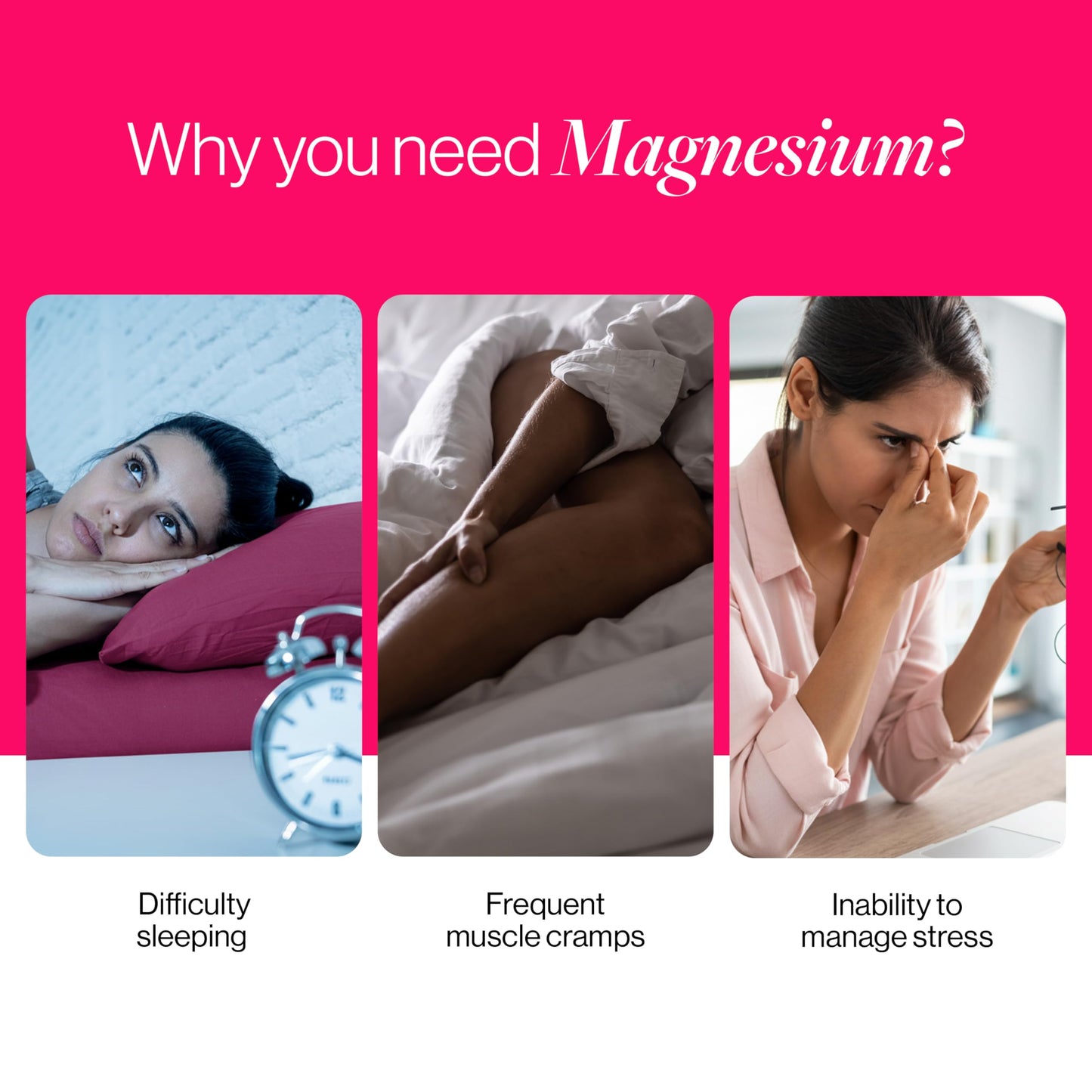 Be Bodywise 5 in 1 Magnesium Glycinate Supplement Gummies For Improved Sleep | 30 Days Pack | 360 mg Magnesium Glycinate with Malate and other Salts Complex | Higher Absorption Relieves Stress, Supports Muscle Recovery & Bone Health | Non Habit Forming