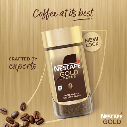 NESCAFE Gold Instant Coffee Powder | Premium Imported Coffee | Freeze Dried | Rich & Smooth Taste | 50g, Jar
