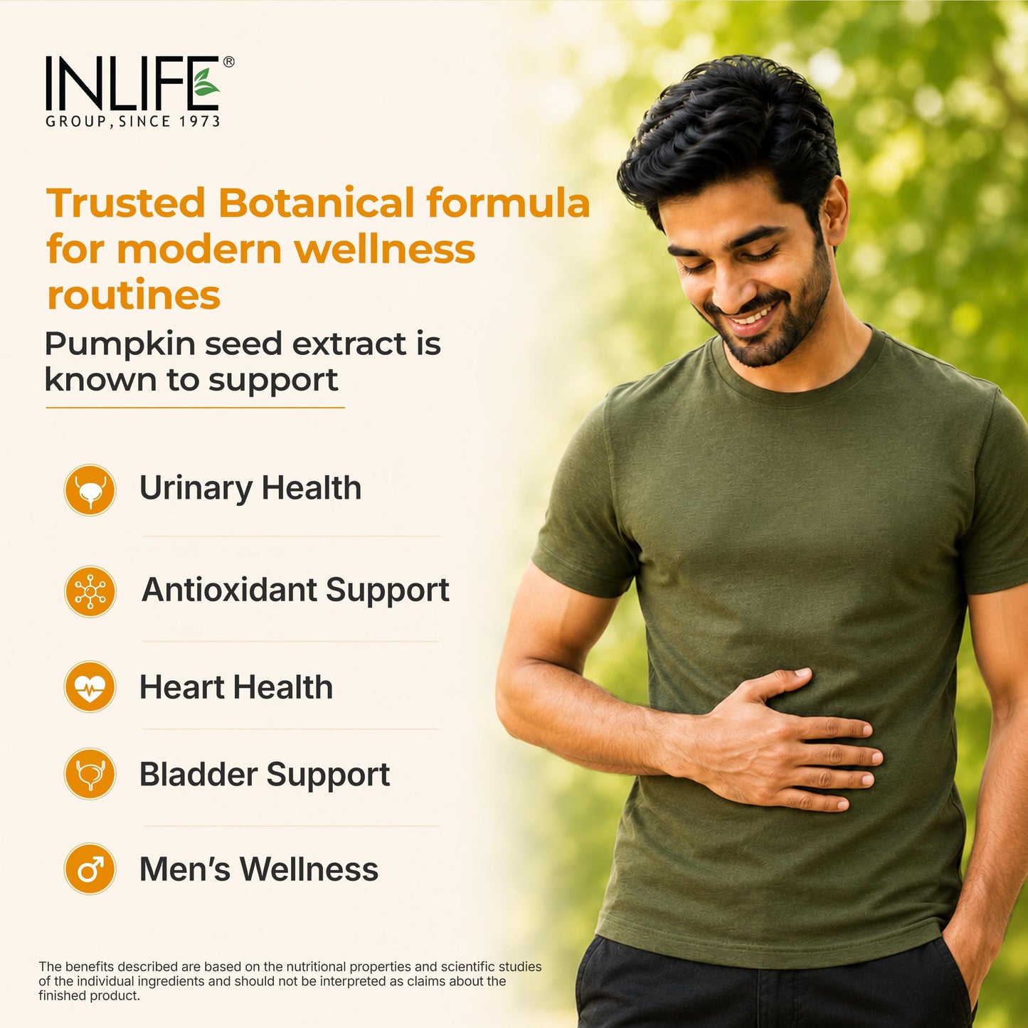 INLIFE Pumpkin Seed Extract 500mg – 60 Capsules, Pack of 2