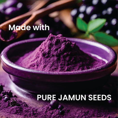 SMART ORGANICS Jamun Seedless Powder | Pure and Natural Herbal Nutrition | Plant Based Supplement for Daily Wellness Immunity Support Sugar Balance and Digestive Care (100gm)