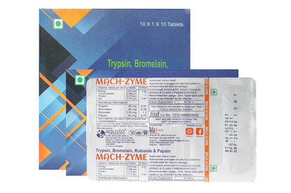 MACH-ZYME Trypsin, Bromelain, Rutoside & Papain Tablets (Pack of 3) - Natural Health Care Supplement