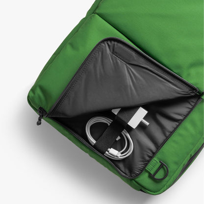 DailyObjects Pivot Convertible Briefpack Bag (16L) |Unisex|Fits 13/14/15.6 inch Laptop/Macbook Pro/Air|Lightweight|Stylish Backpack|Office/Daily Use/Travel|Multi Pocket|Adjustable Strap-Green