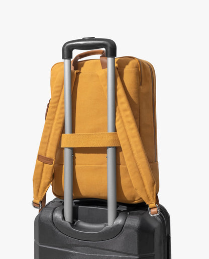 DailyObjects 9 to 9 Everyday Casual Laptop Backpack (16L) Fits Upto 15" Laptop | Unisex Shoulder Travel Bag | Durable Canvas Material | Zippered Compartment with Slip Pockets | Trolley Sleeve