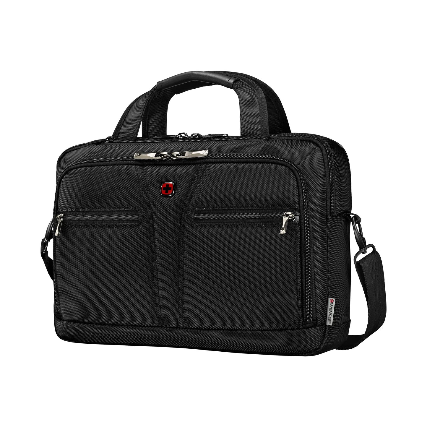 WENGER, BC Pro, 11.6-13.3 Inch Laptop Briefcase, 10 Liters Black Swiss Designed-Blend of Style and Function, 612269