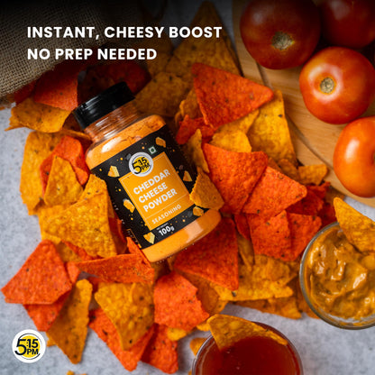 5:15PM Cheddar Cheese Powder for Popcorn, Pasta, Pizza, Nachos & Fries | Popcorn & Cheese Seasoning Powder,1 Count