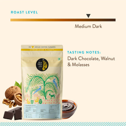 Blue Tokai Coffee Roasters Baarbara Estate - Medium Dark Roast | Home Espresso Grind 250g | Robust Flavour | 100% Arabica Beans | Specialty Coffee | Freshly Roasted Ground Coffee