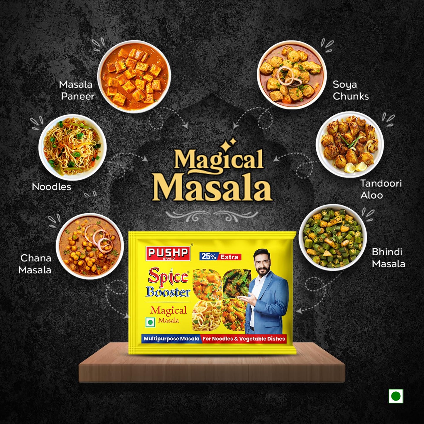 Pushp Brand Spice Booster Magical Masala (pack of 40)