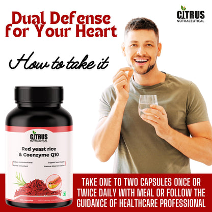 CITRUS NUTRACEUTICAL Red Yeast Rice 600mg & CoQ10 100mg Capsules