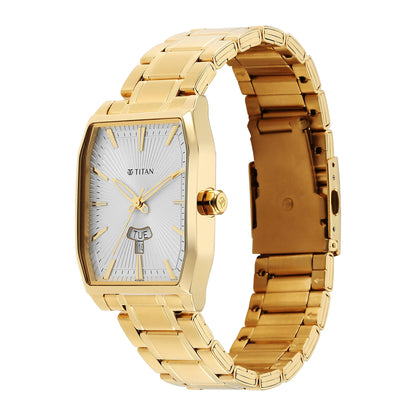 Titan Regalia Analog with Day and Date Opulent White Dial Watch for Men- image 3