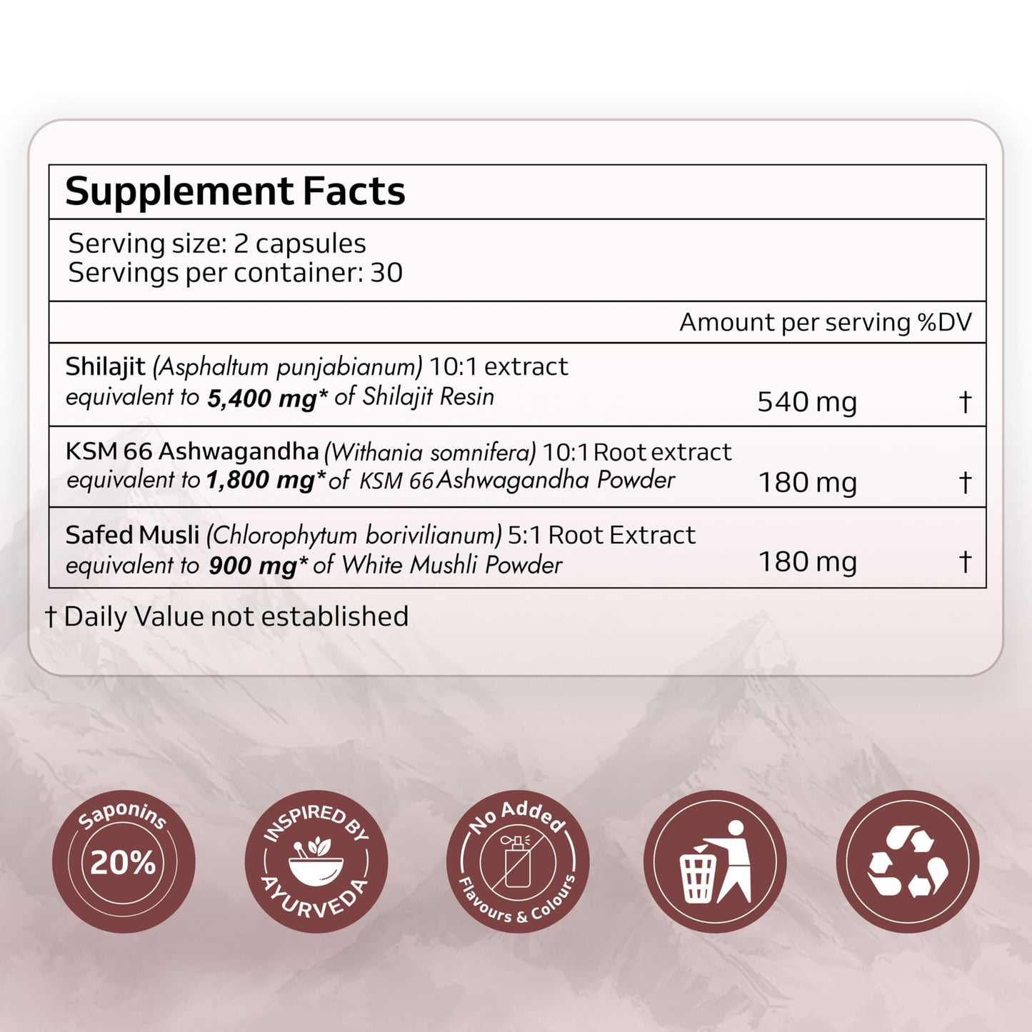 Purely Yours Shilajit/Shilajeet Capsules w/ 80% Fulvic Acid & KSM 66 As- image 5