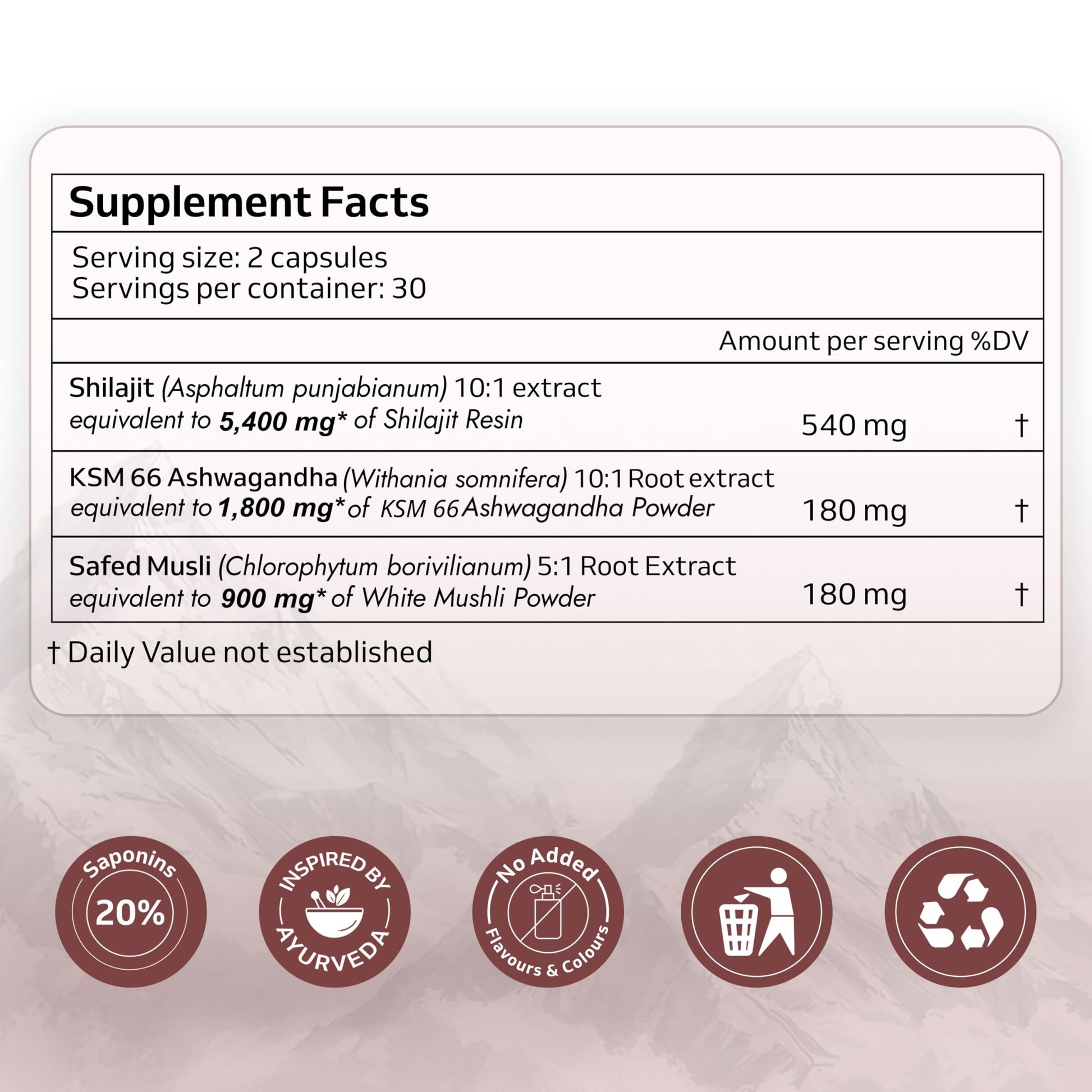 Purely Yours Shilajit/Shilajeet Capsules w/ 80% Fulvic Acid & KSM 66 As- image 5