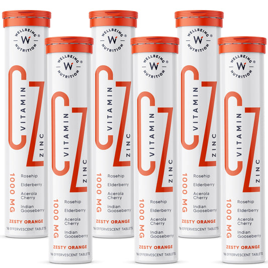 Wellbeing Nutrition Vitamin C + Zinc | Natural and Organic Immunity Booster | 10