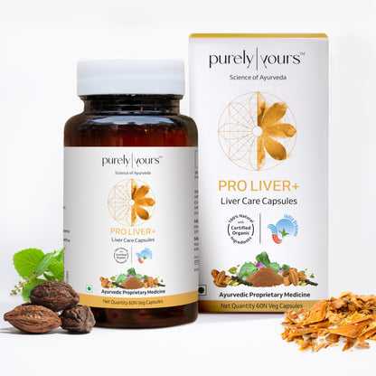 Purely Yours Pro Liver Plus – Ayurvedic Liver Detox Capsules for Fatty Liver, He