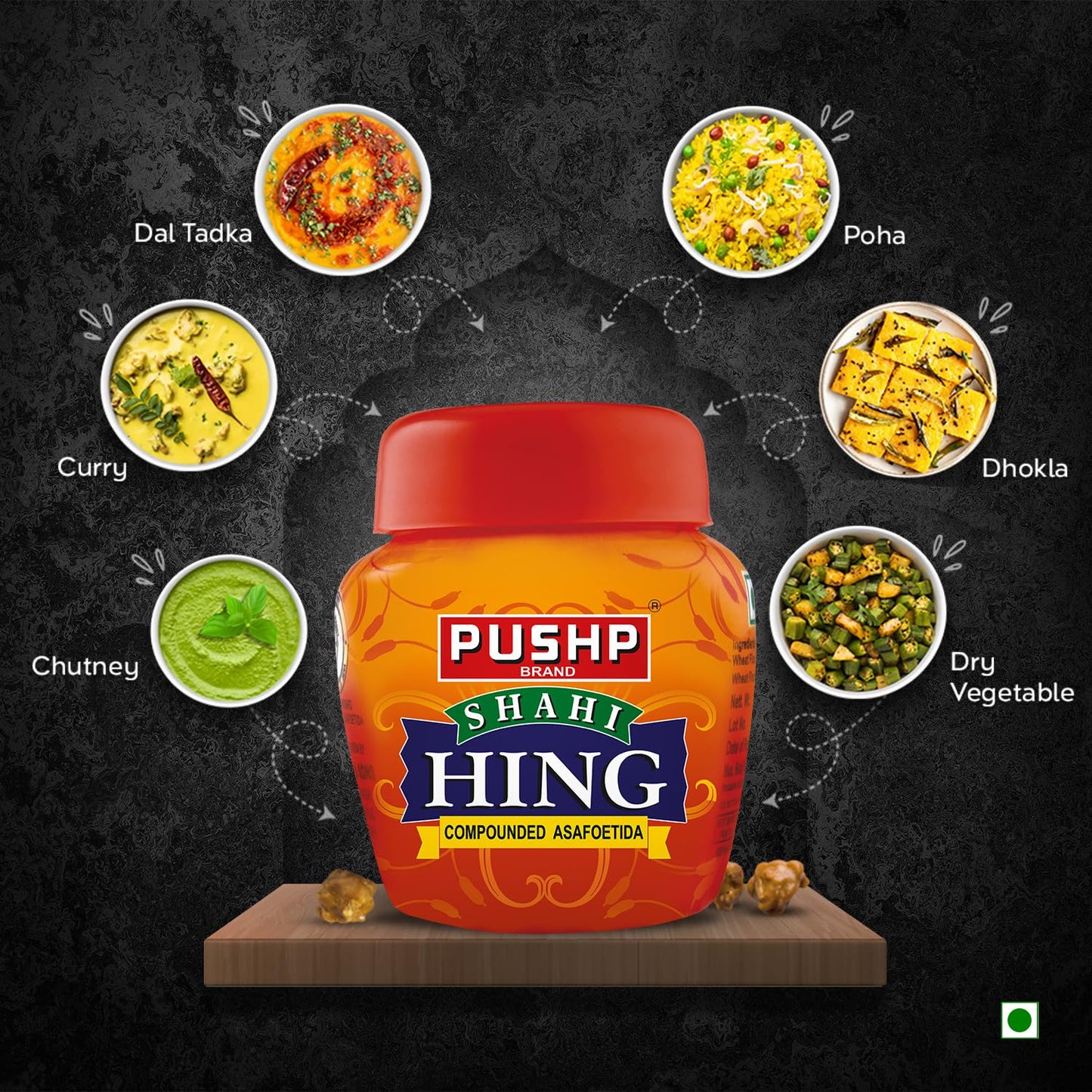Pushp Shahi Hing | 100g | India's Strongest Hing Powder | Pure Asafoetida | Quality Blend | No Preservatives