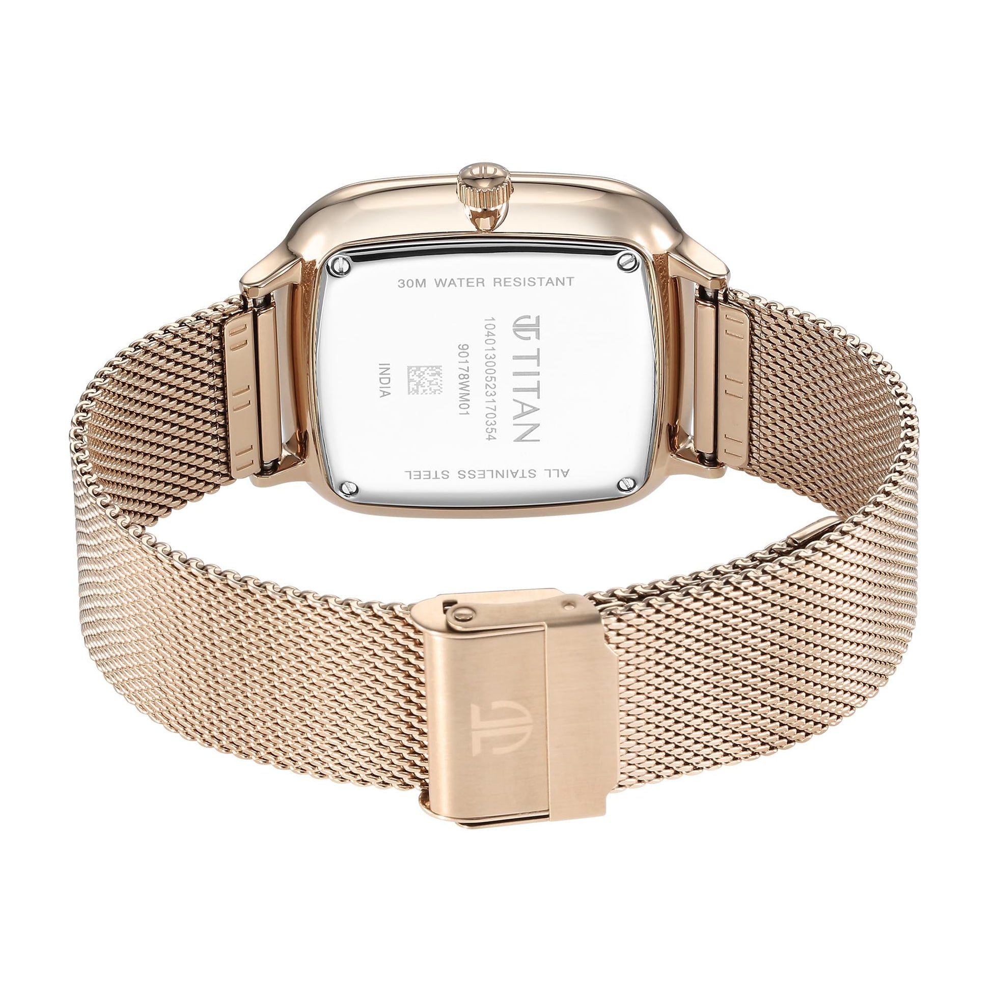 Titan Avant Garde Quartz Multifunction Champagne Gold Dial Champagne Go- image 2