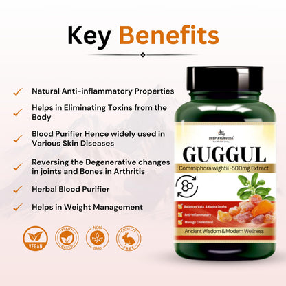 Deep Ayurveda Guggal Vegan Capsules