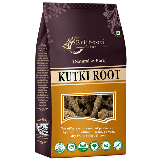 Birju Mahavir Kutki - Katuki - katuka - Picrorrhiza Kurrora Dried, 100 Gr, Natur