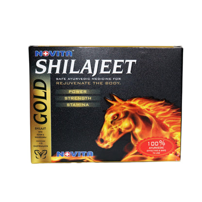 Shilajeet Gold : 100% Ayurvedic Capsules | Pure Shilajeet