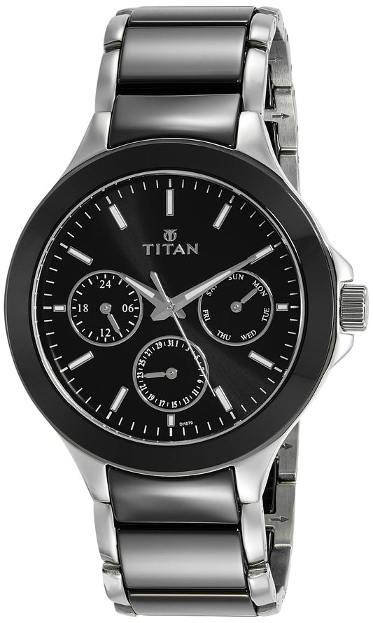 Titan Regalia Ceramics Analog Black Dial Men's Watch NM90089KD01/NN90089KD01/NQ9
