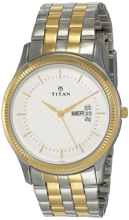 Titan Gents Karishma Analog Silver Dial Men's Watch-NN1824BM01/NP1824BM01