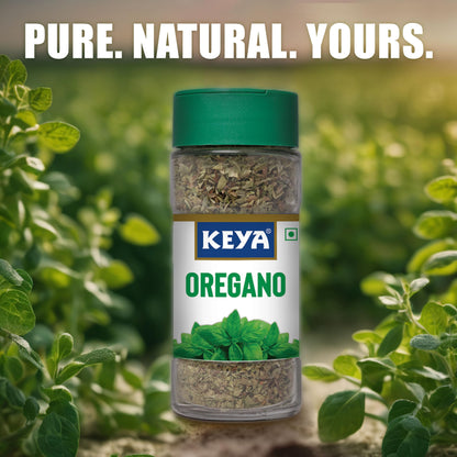 Keya Oregano | Freeze Dried | Seasoning For Pizza, Pasta, Marinades And Soups | No Artificial Flavours And Colours | Sprinkler |15g/9g