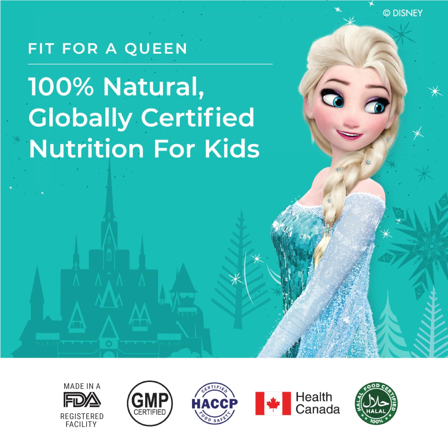 Wellbeing Nutrition Frozen Elsa Melts | Vitamin B12, D3 & K2 for Kids (- image 2