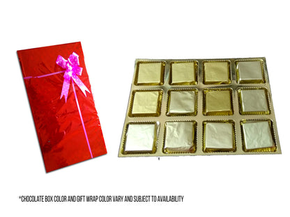 redbakers.in Happy Birthday Chocolate Gift Box & Greeting Card Combo Gift pack (TIKGolden)