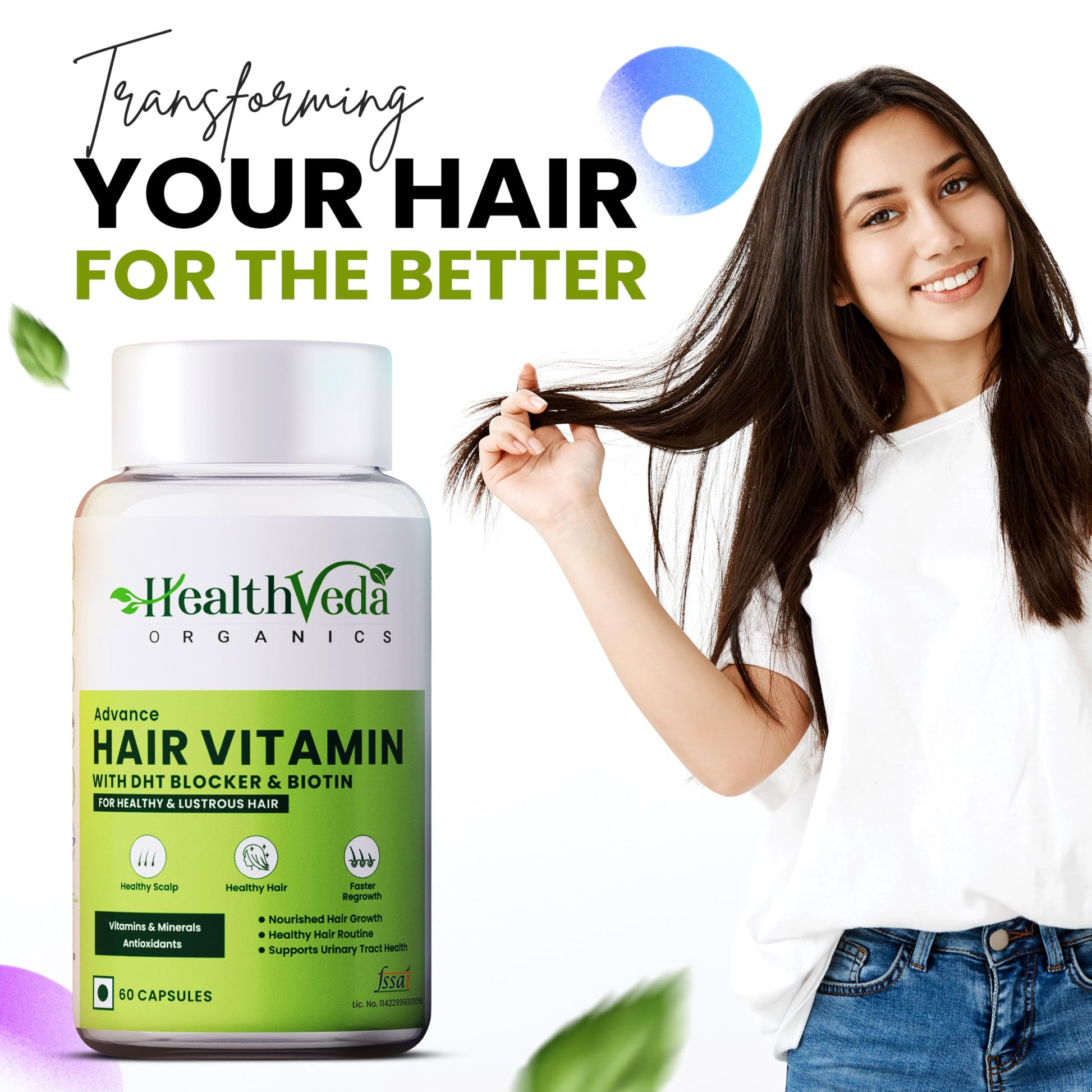 HEALTH VEDA ORGANICS PRIVATE LIMITED Advance Hair Vitamin with DHT Bloc- image 8