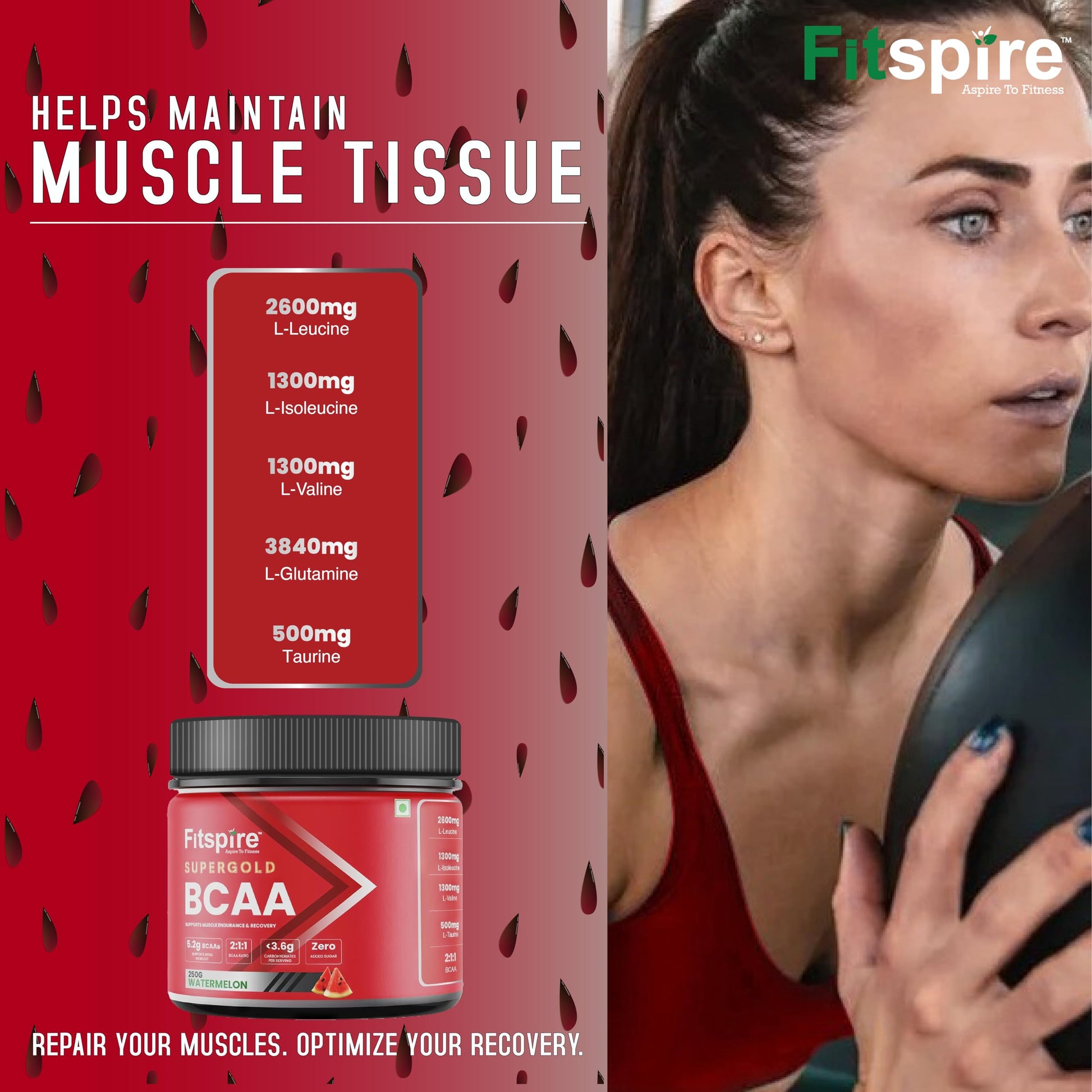 Fitspire Super Gold BCAA For Men & Women | 5.2 Gram BCAAs | Zero Added- image 7